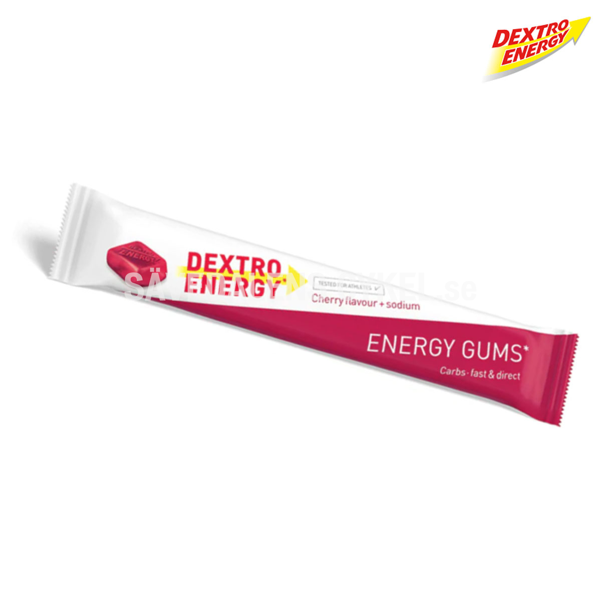 Dextro Energy Gums Cherry + Natrium i gruppen ENERGITILLSKOTT hos Sävedalens Cykel - 1956 (1000595)
