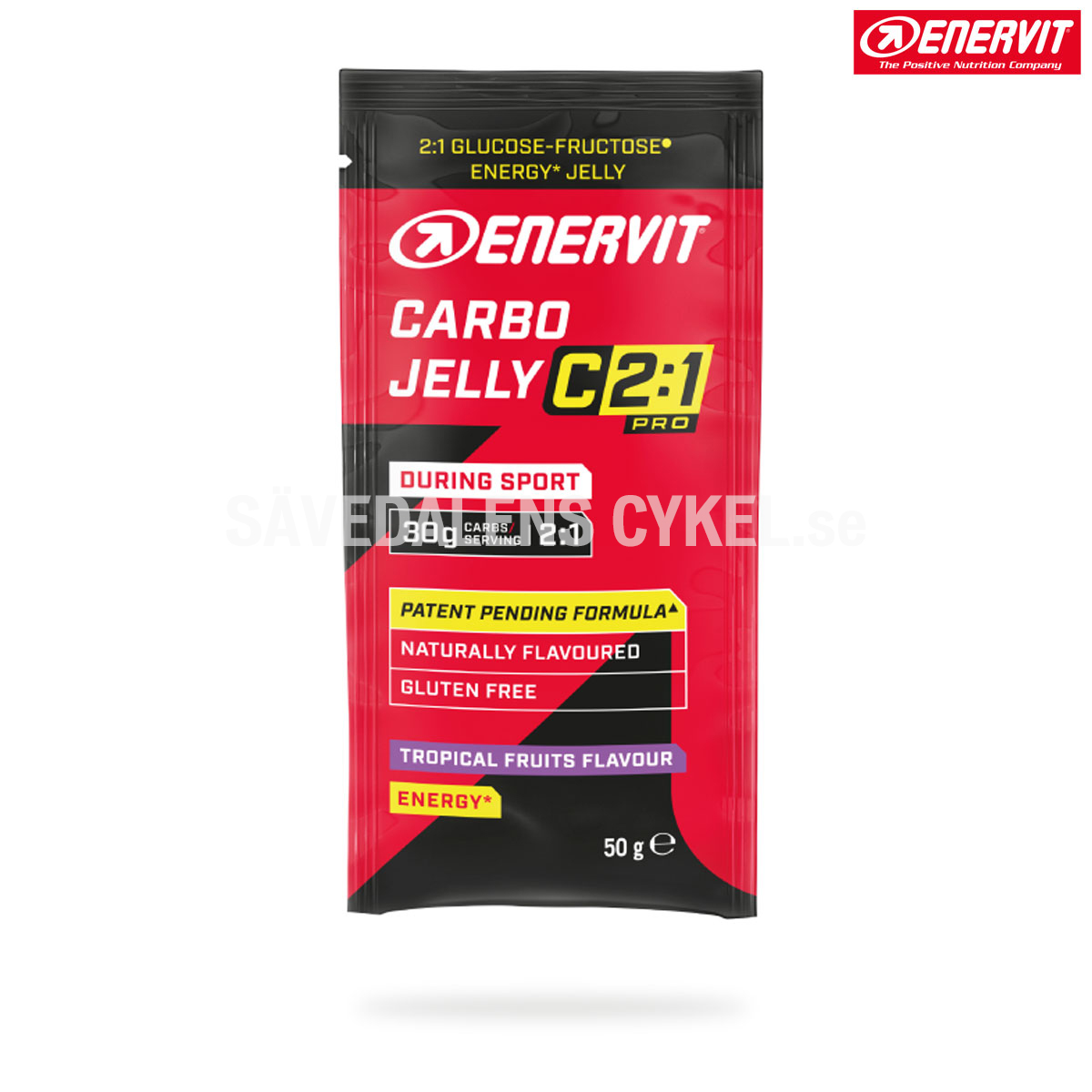 ENERVIT Carbo Carbo Jelly  C2:1 - 50 g i gruppen ENERGITILLSKOTT hos Sävedalens Cykel - 1956 (1001423)