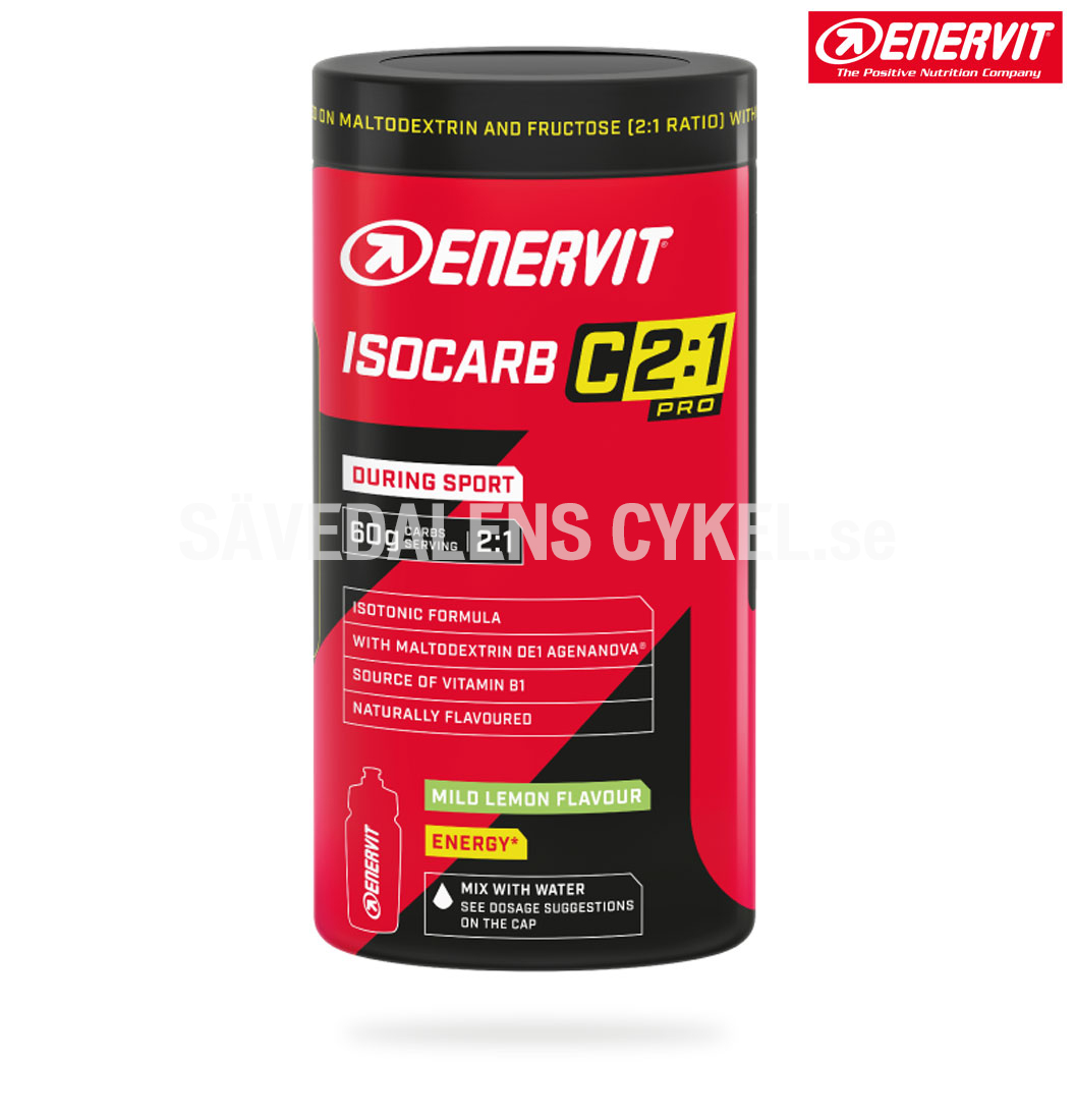 ENERVIT ISOCARB 2:1 Citron Burk - 650 g i gruppen ENERGITILLSKOTT hos Sävedalens Cykel - 1956 (1001930)