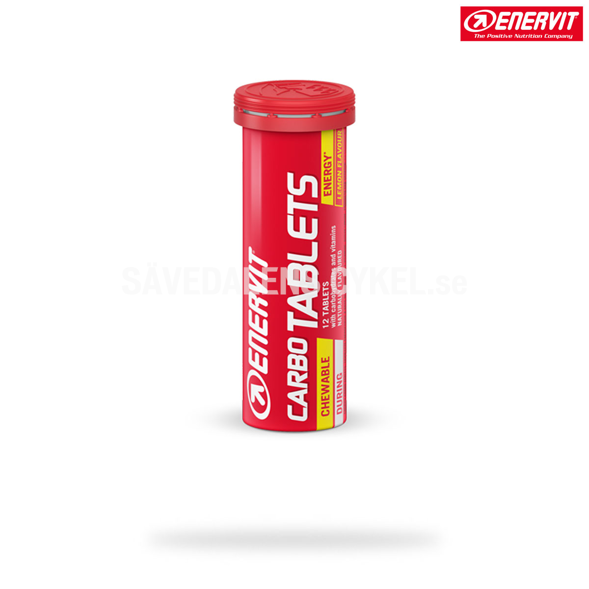 ENERVIT Sport Carbo Tablets Citron - 12 tabletter i gruppen ENERGITILLSKOTT hos Sävedalens Cykel - 1956 (1002262)