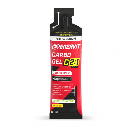ENERVIT C2:1 Carbo Gel Lemon Sodium 60ml i gruppen ENERGITILLSKOTT hos Sävedalens Cykel - 1956 (1004113)
