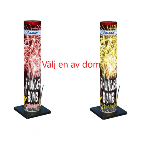 Vulcan Thunder Bomb 1 skott 50 mm i gruppen FYRVERKERIER hos Sävedalens Cykel - 1956 (101400)
