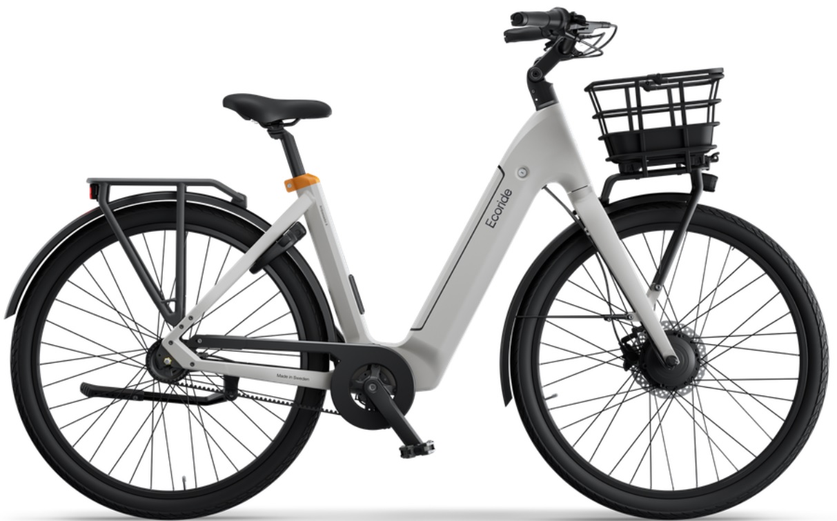 Ecoride Ambassador 4 Medium Vit Navmotor Rem Fotbroms i gruppen CYKLAR / ELCYKLAR hos Sävedalens Cykel - 1956 (101E-505-WH2M)