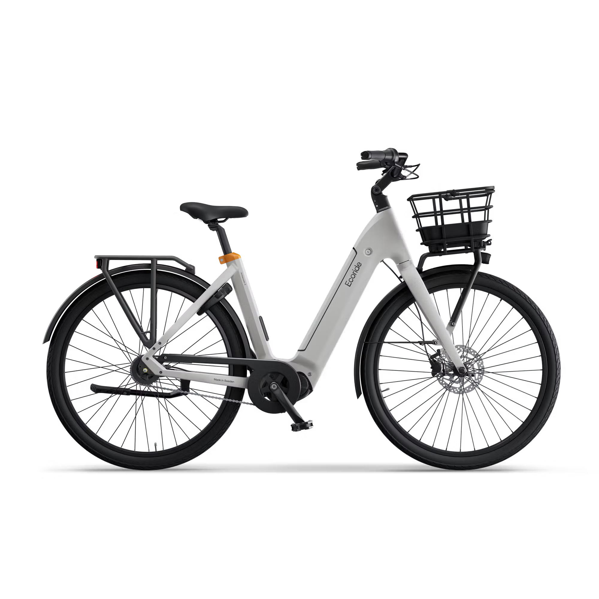 Ecoride Ambassador 4 Medium Vit Mittmotor Kedja Fotbroms i gruppen CYKLAR / ELCYKLAR hos Sävedalens Cykel - 1956 (101E-551-WH2M)
