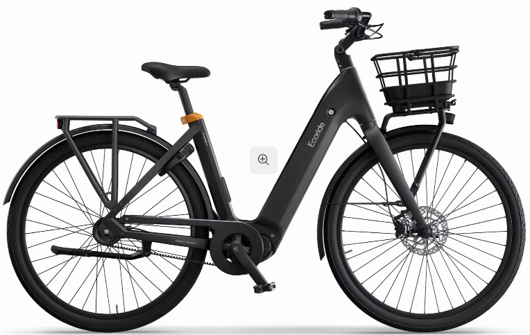 Ecoride Ambassador 4 Medium Svart Mittmotor Rem Fotbroms i gruppen CYKLAR / ELCYKLAR hos Sävedalens Cykel - 1956 (101E-555-BK2M)
