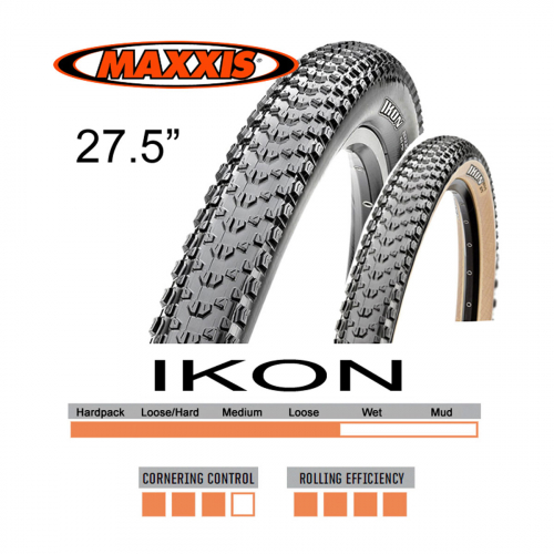 Däck Maxxis Ikon EXO TR 3C 27.5x2.35 120tpi Vikbart i gruppen CYKELDELAR / DÄCK & SLANG / DÄCK / 27.5 tum MTB hos Sävedalens Cykel - 1956 (18-157-351)