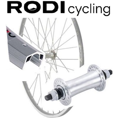 Framhjul 28 tum Mutter Silver EB i gruppen CYKELDELAR / HJUL / HJUL FRAM / 28 tum hos Sävedalens Cykel - 1956 (18-633-20)