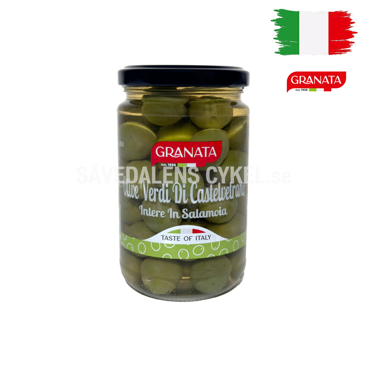 GRANATA Castelvetrano gröna oliver - 160g i gruppen KOST/KROPP / DELI SHOP - DELIKATESSBUTIK hos Sävedalens Cykel - 1956 (21-018264)