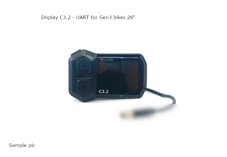 Ecoride Display LCD Spintech C2/C3 - 26 tum i gruppen CYKELDELAR / ELCYKEL RESERVDELAR / Display hos Sävedalens Cykel - 1956 (212ERC3BK0009)