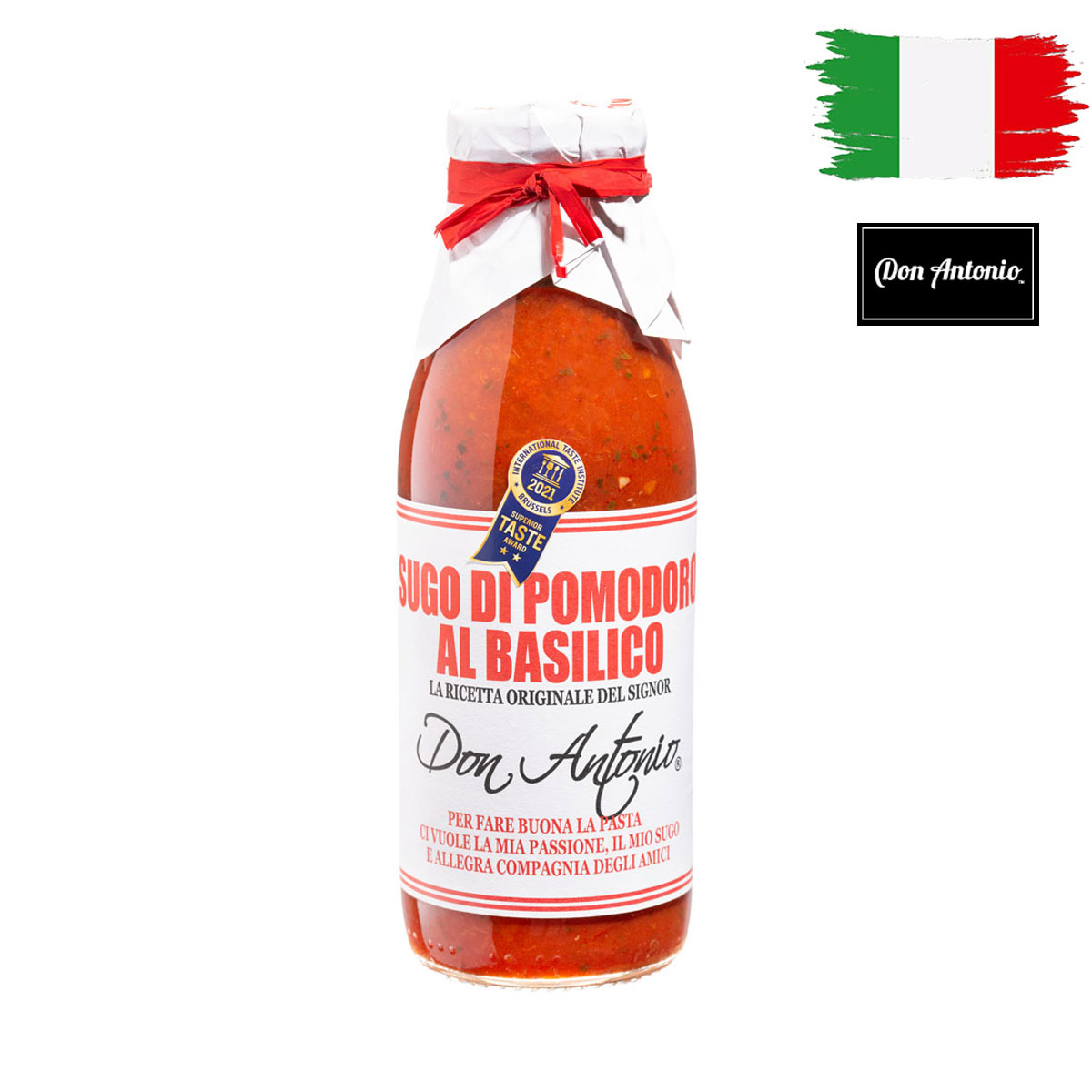 DON ANTONIO Pastasås Basilico - 500g i gruppen KOST/KROPP / DELI SHOP - DELIKATESSBUTIK hos Sävedalens Cykel - 1956 (25-271430)