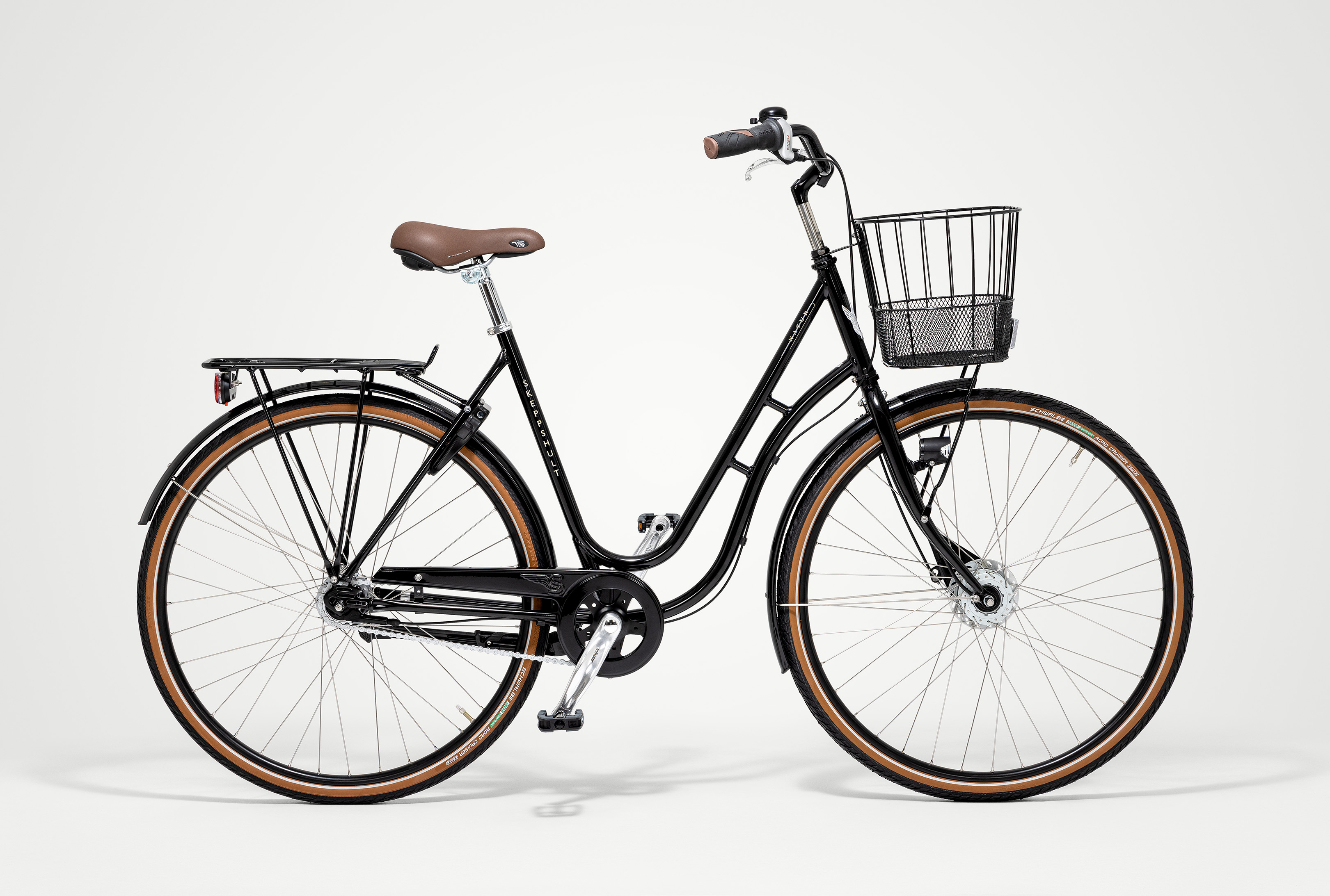 Skeppshult Natur 54cm 7-v Spegelsvart i gruppen CYKLAR / STANDARDCYKLAR hos Sävedalens Cykel - 1956 (2806-0701-2507-70)