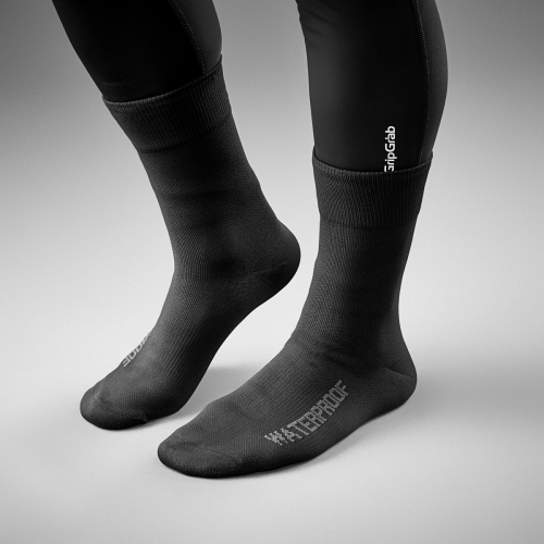 GripGrab Lightweight Waterproof Sock Black i gruppen CYKELKLÄDER & UTRUSTNING / CYKLELKLÄDER / Strumpor hos Sävedalens Cykel - 1956 (301801-3638r)