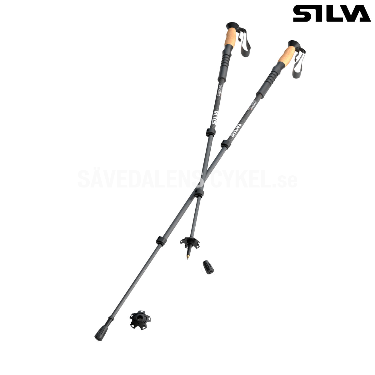 SILVA Trekking Poles Aluminum Cork i gruppen KOST/KROPP / FRITID hos Sävedalens Cykel - 1956 (38121)