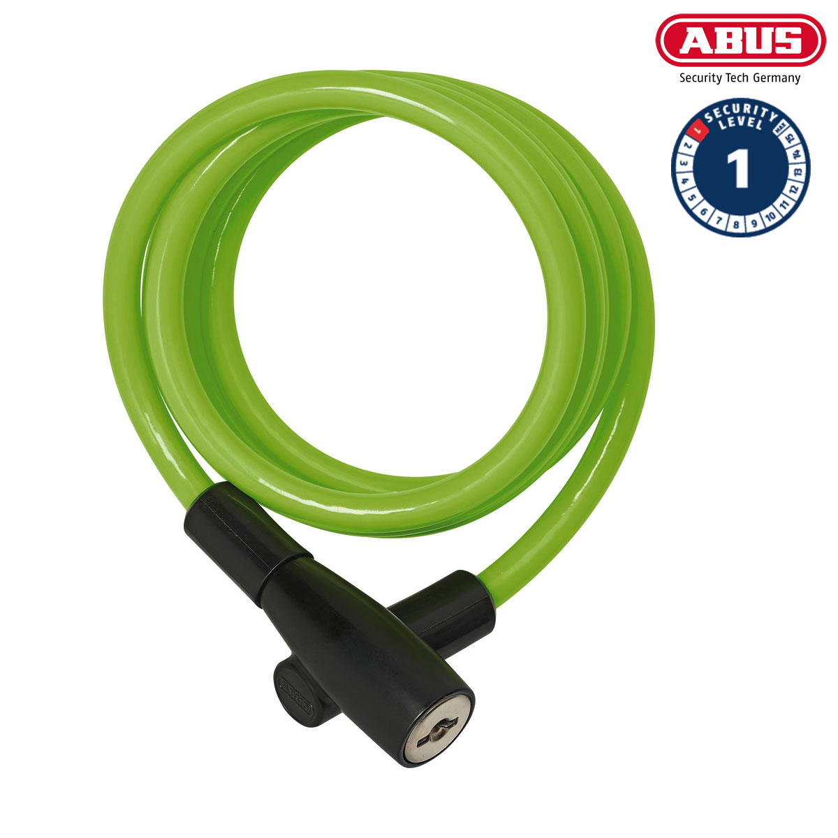 ABUS Spirallås 3506 Green i gruppen CYKELTILLBEHÖR / Cykellås / Spirallås hos Sävedalens Cykel - 1956 (40770-Green)