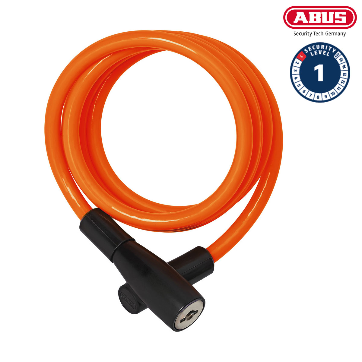 ABUS Spirallås 3506 Orange i gruppen CYKELTILLBEHÖR / Cykellås / Spirallås hos Sävedalens Cykel - 1956 (40770-Orange)