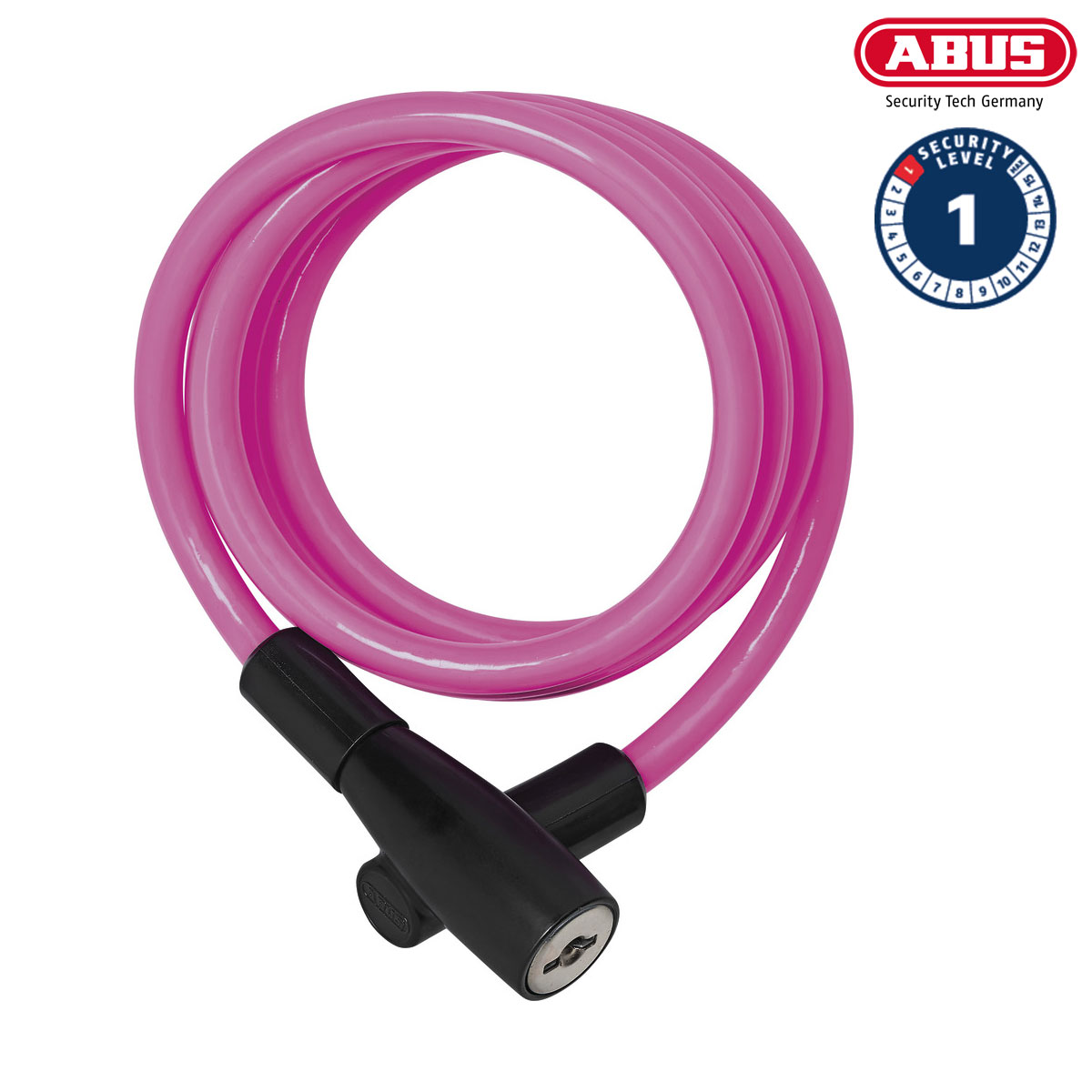 ABUS Spirallås 3506 Pink i gruppen CYKELTILLBEHÖR / Cykellås / Spirallås hos Sävedalens Cykel - 1956 (40770-Pink)