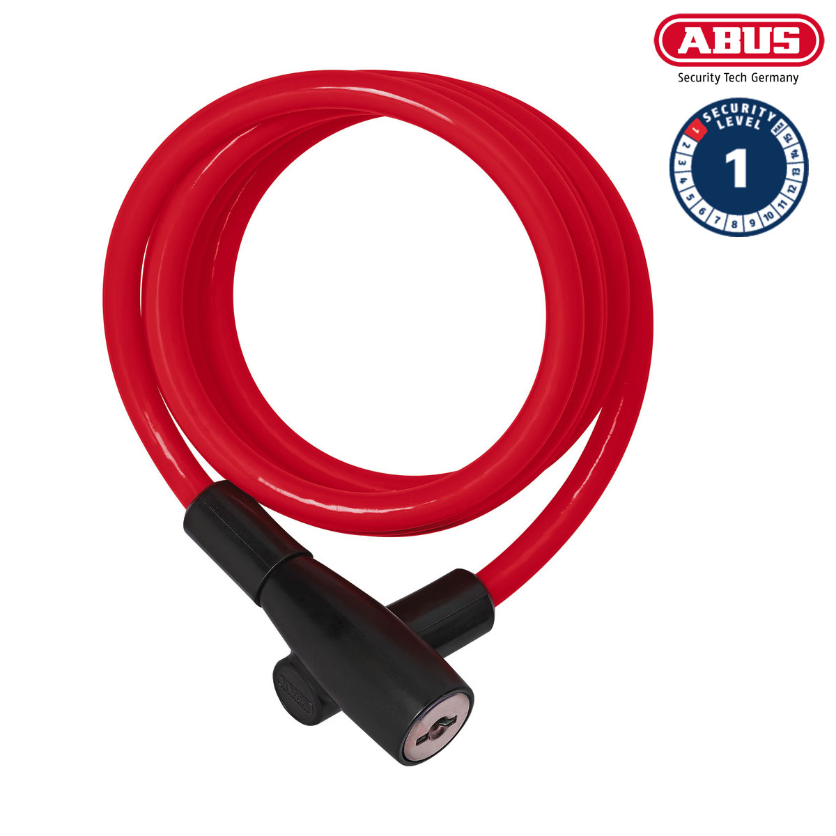 ABUS Spirallås 3506 Red i gruppen CYKELTILLBEHÖR / Cykellås / Spirallås hos Sävedalens Cykel - 1956 (40770-Red)