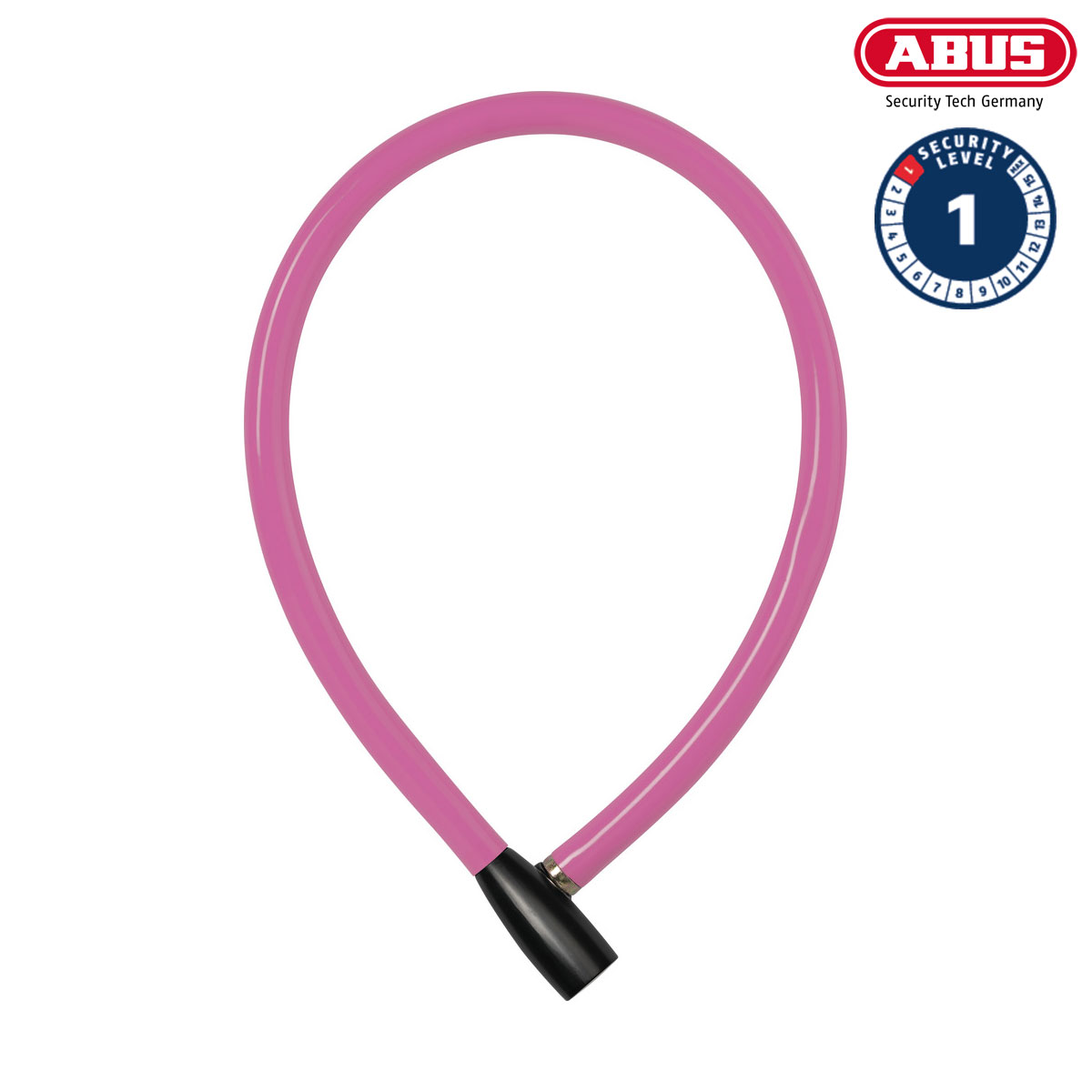 ABUS Wirelås 3406 Pink i gruppen CYKELTILLBEHÖR / Cykellås / Spirallås hos Sävedalens Cykel - 1956 (40785-Pink)