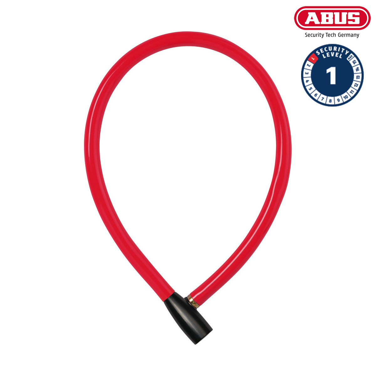 ABUS Wirelås 3406 Red i gruppen CYKELTILLBEHÖR / Cykellås / Spirallås hos Sävedalens Cykel - 1956 (40785-Red)