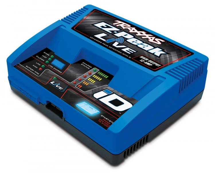 Traxxas Batteriladdare EZ-Peak Live 12A NiMH/LiPo 2-4S Laddare Auto ID i gruppen RC - RADIOSTYRT / BATTERI & BATTERILADDARE hos Sävedalens Cykel - 1956 (422971GX)