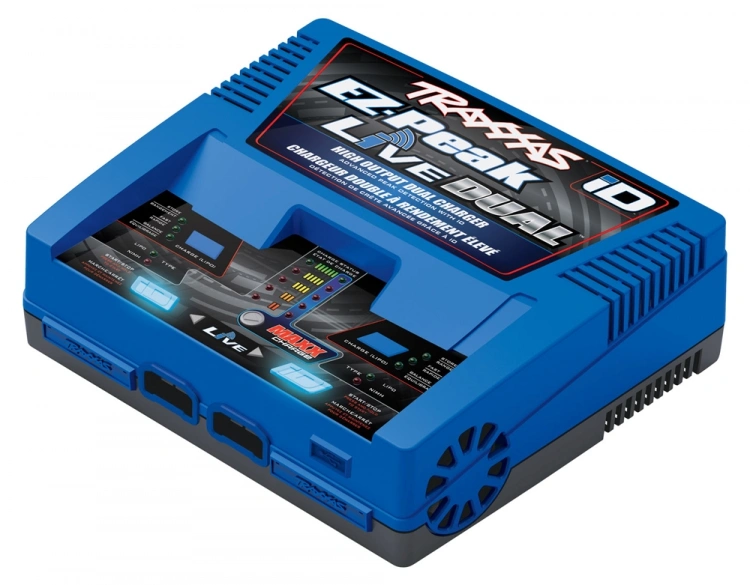 Traxxas Batteriladdare EZ-Peak Live Dual 26A NiMH/LiPo 2-4S Laddare Auto iD i gruppen RC - RADIOSTYRT / BATTERI & BATTERILADDARE hos Sävedalens Cykel - 1956 (422973G)