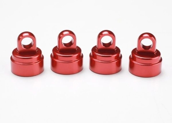 Traxxas Dämpartopp Röd Aluminium 4-pack Ultra-Shocks i gruppen RC - RADIOSTYRT / RC RESERVDELAR hos Sävedalens Cykel - 1956 (423767X)
