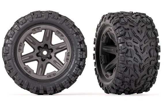 Traxxas Däck & Fälg Talon EXT/ RXT Grå 2.8 4WD TSM (2) i gruppen RC - RADIOSTYRT / RC HJUL - DÄCK hos Sävedalens Cykel - 1956 (426763)