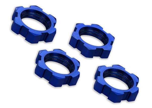 Traxxas Hjulmutter 17mm Aluminium Blå (4) i gruppen RC - RADIOSTYRT / RC RESERVDELAR hos Sävedalens Cykel - 1956 (427758-Blue)