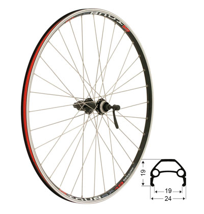 Bakhjul 26 8/9del CL i gruppen CYKELDELAR / HJUL / HJUL BAK / 12-26 tum hos Sävedalens Cykel - 1956 (4780-5065-02)