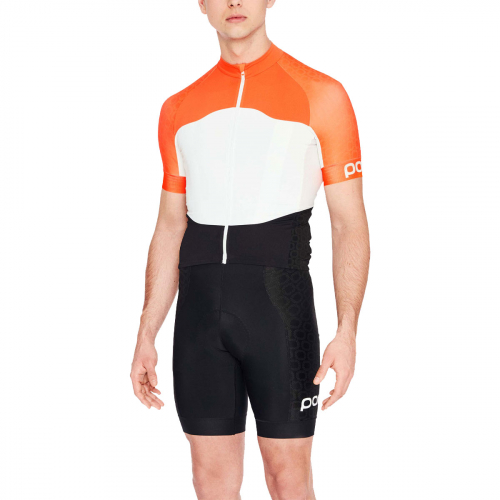 POC AVIP SS Ceramic Jersey Zink Orange/Hydrogen White i gruppen CYKELKLÄDER & UTRUSTNING / CYKLELKLÄDER / Tröja Kort Ärm / Unisex hos Sävedalens Cykel - 1956 (58070-8040-Sr)