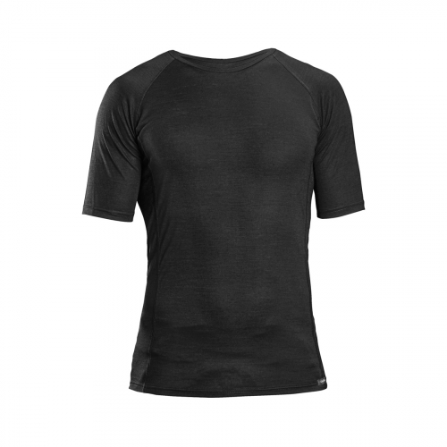 GripGrab Merino Polyfibre 50/50 Short Sleeve Base Layer Black i gruppen CYKELKLÄDER & UTRUSTNING / BASE LAYERS hos Sävedalens Cykel - 1956 (600701-XSr)