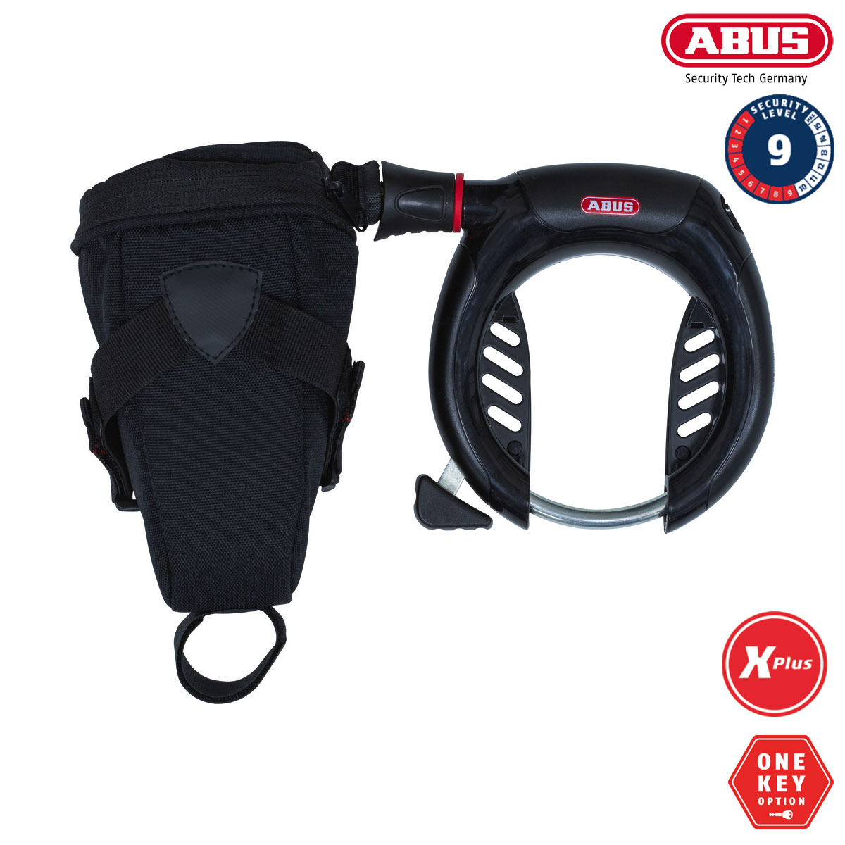 ABUS Ringlås 5955 Pro Shield m/kæde og taske X-PLUS i gruppen CYKELTILLBEHÖR / Cykellås / Ramlås hos Sävedalens Cykel - 1956 (69087)