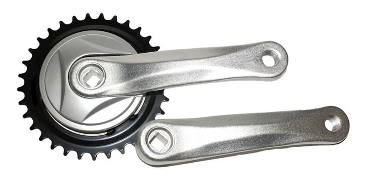 Vevparti 33T 140 mm 3/32 Silver i gruppen CYKELDELAR / VEVPARTI / Vevparti hos Sävedalens Cykel - 1956 (75918190)