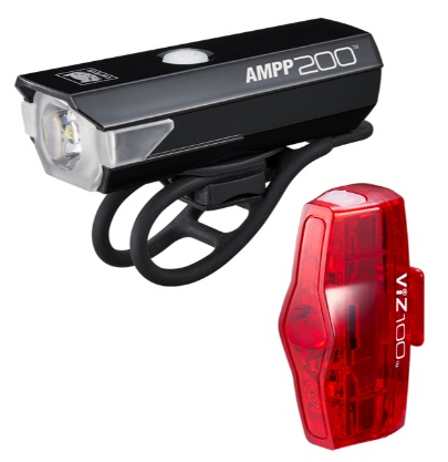 Cat Eye Ampp200&Viz100 (USB-C) i gruppen CYKELTILLBEHÖR / Belysning / Lampsats hos Sävedalens Cykel - 1956 (8900031)