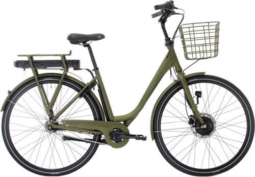 Winther Superbe 1 28 tum 7-vxl 48 cm Matt Grön Batteri 10.4AH i gruppen CYKLAR / ELCYKLAR hos Sävedalens Cykel - 1956 (9102090348-10)