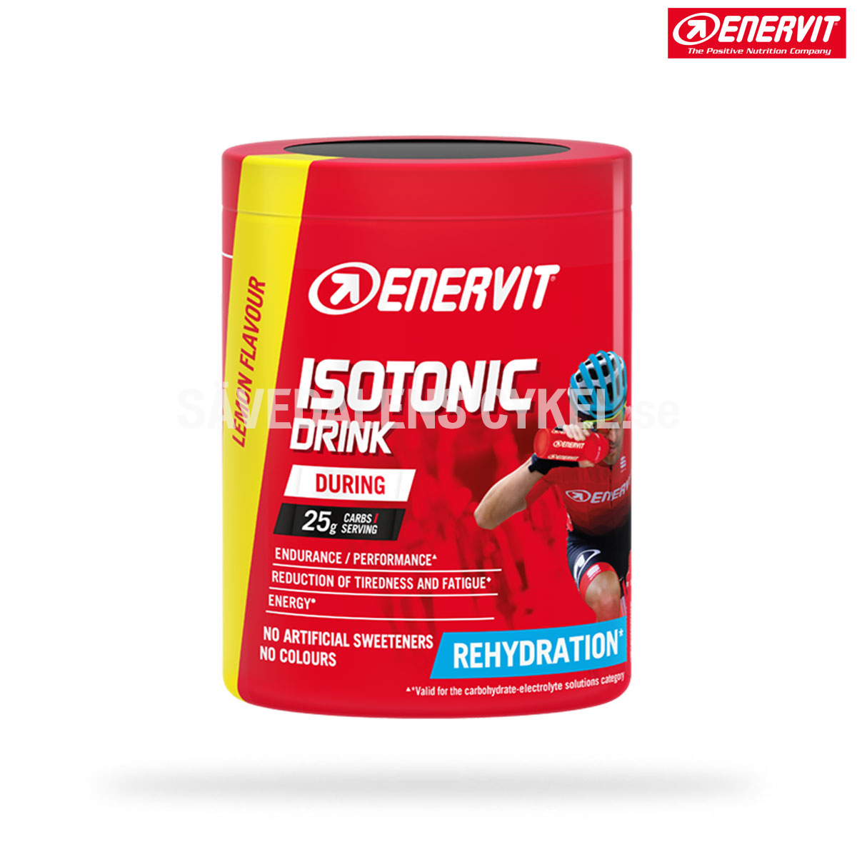 ENERVIT Isotonic Drink Lemon Burk - 420 g i gruppen ENERGITILLSKOTT hos Sävedalens Cykel - 1956 (98474)