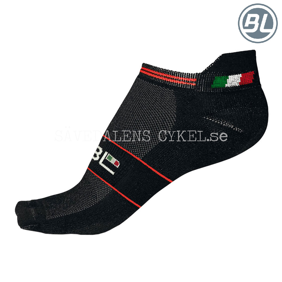 Kasper Socks Black i gruppen  hos Sävedalens Cykel - 1956 (BL43965-001-3840r)