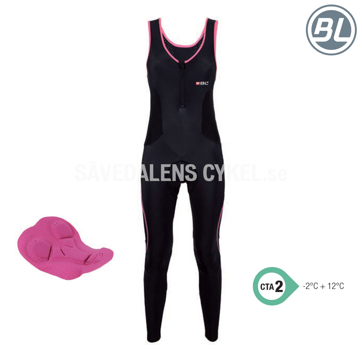 Podium Bib Tight Women Black  i gruppen  hos Sävedalens Cykel - 1956 (BL44352-014-XSr)