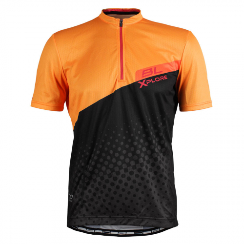 BL Coronos Short Sleeve Jersey Black/Orange i gruppen CYKELKLÄDER & UTRUSTNING / CYKLELKLÄDER / Tröja Kort Ärm / Unisex hos Sävedalens Cykel - 1956 (BL44579-066-Sr)