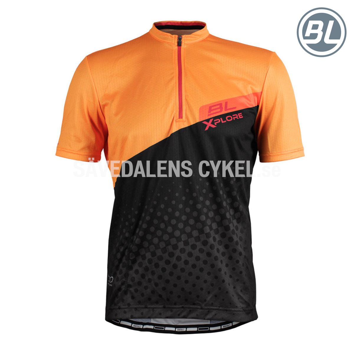 Coronos Short Sleeve Jersey Black/Orange i gruppen CYKELKLÄDER & UTRUSTNING / CYKLELKLÄDER / Tröja Kort Ärm / Unisex hos Sävedalens Cykel - 1956 (BL44579-066-Sr)