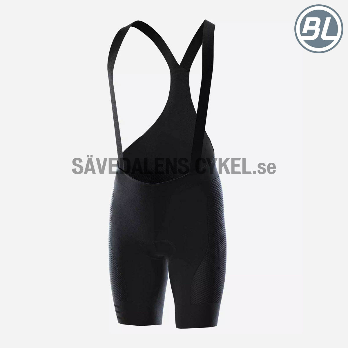 Men's cycling bib shorts SQUADRA Black S3 i gruppen CYKELKLÄDER & UTRUSTNING / CYKLELKLÄDER / Byxa LVG / Unisex hos Sävedalens Cykel - 1956 (BL45175-001-Sr)