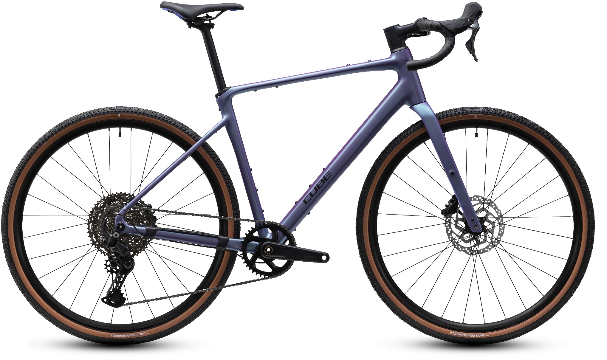 Cube Nuroad Pro Mysticpurple 'n' Black i gruppen CYKLAR / GRAVEL & RACER hos Sävedalens Cykel - 1956 (C1135210-R)