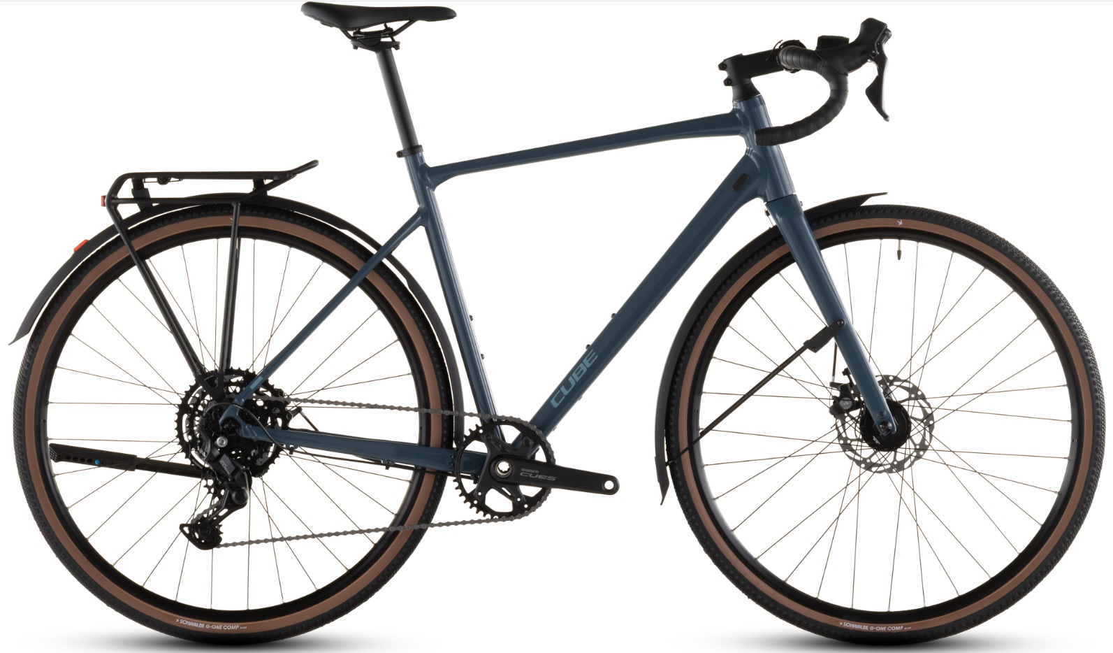 Cube NuRoad One FE L 58 Gråblå i gruppen CYKLAR / GRAVEL & RACER hos Sävedalens Cykel - 1956 (C129220-L)