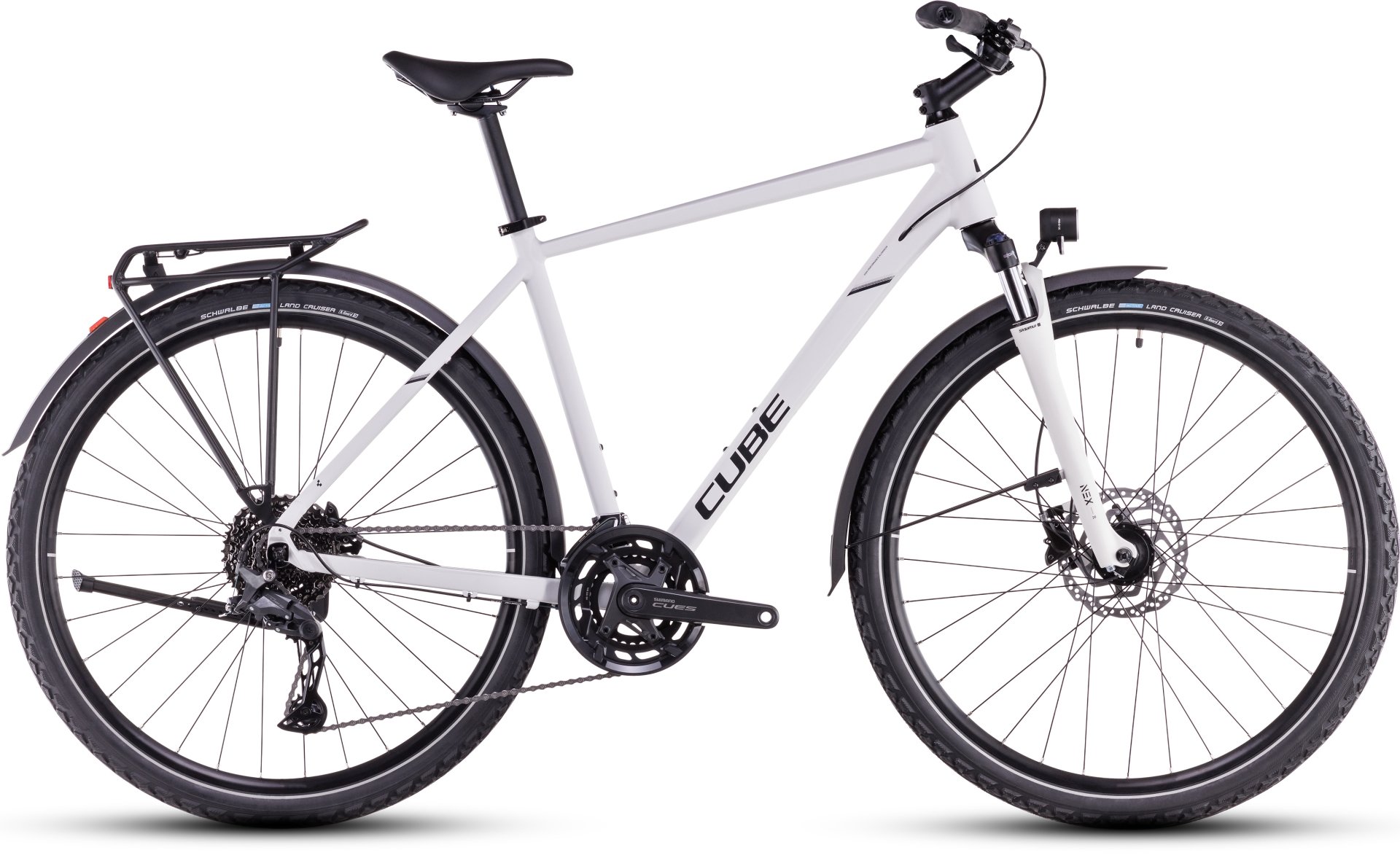Cube Nature Pro Allroad Vit 58 cm i gruppen CYKLAR / HYBRIDCYKLAR hos Sävedalens Cykel - 1956 (C861200-58)