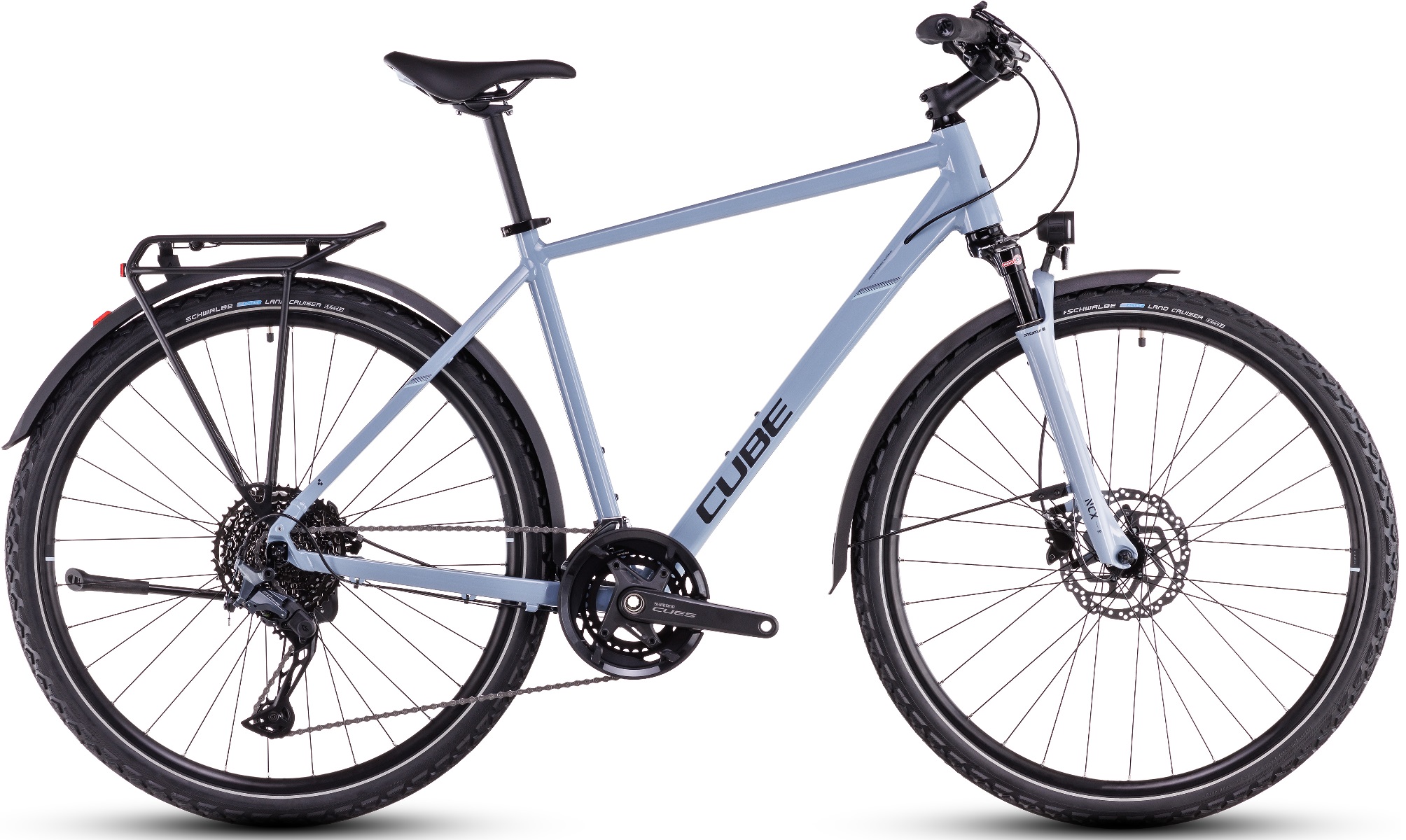 Cube Nature EXC Allroad Blå 58 cm i gruppen CYKLAR / HYBRIDCYKLAR hos Sävedalens Cykel - 1956 (C861310-58)