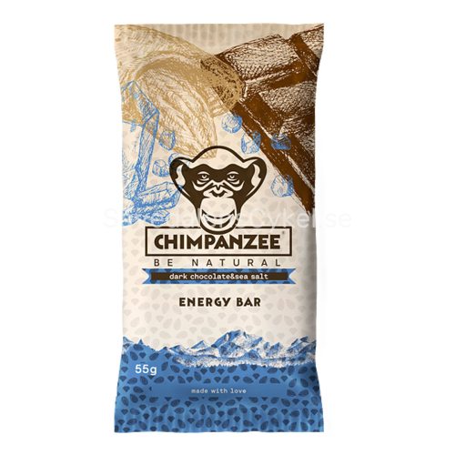 Chimpanzee Bar Dark Chocolate & Sea Salt 55 g  i gruppen ENERGITILLSKOTT / BARS hos Sävedalens Cykel - 1956 (CH100078E)