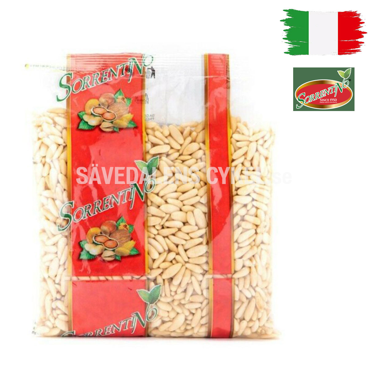 SORRENTINO Pinjenötter Pinoli - 500g i gruppen KOST/KROPP / DELI SHOP - DELIKATESSBUTIK hos Sävedalens Cykel - 1956 (IL-13819)