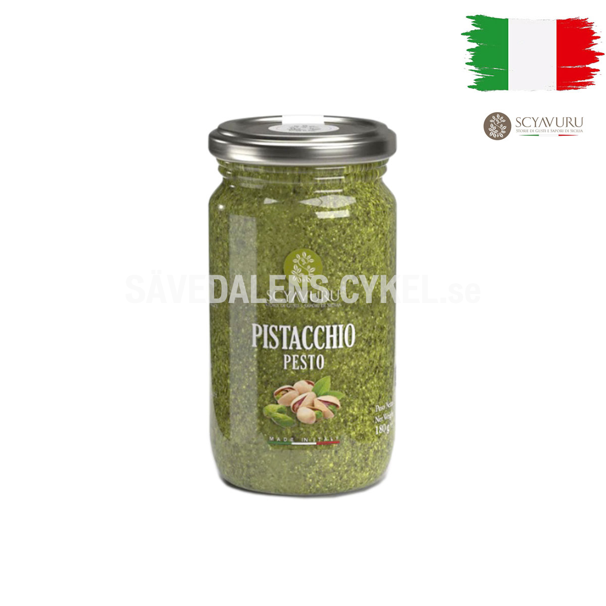 SCYAVURU Pesto di Pistacchio - 160g i gruppen KOST/KROPP / DELI SHOP - DELIKATESSBUTIK hos Sävedalens Cykel - 1956 (IL-1855)