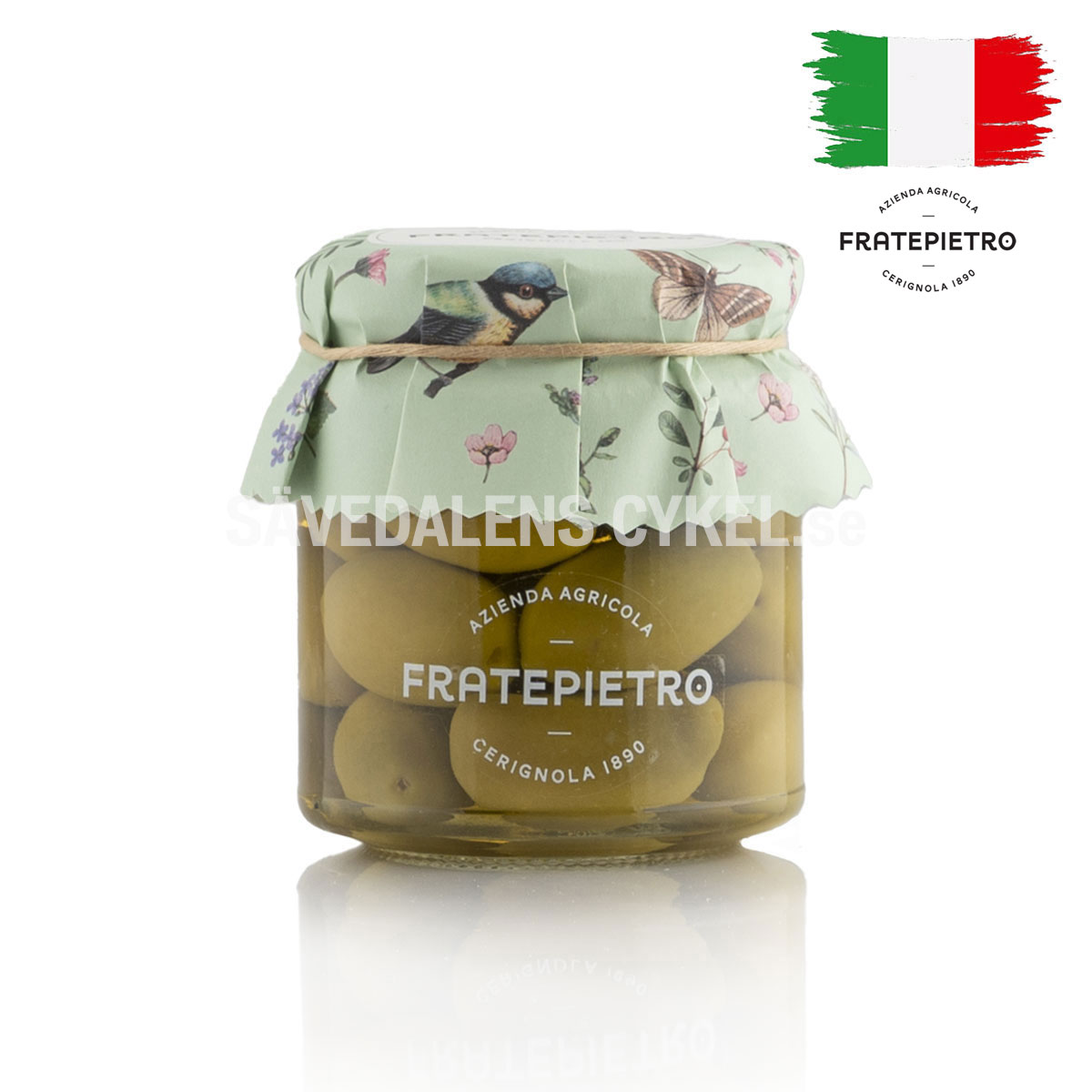 FRATEPIETRO Olive Bella di Cerignola - 290g i gruppen KOST/KROPP / DELI SHOP - DELIKATESSBUTIK hos Sävedalens Cykel - 1956 (IL-5271)