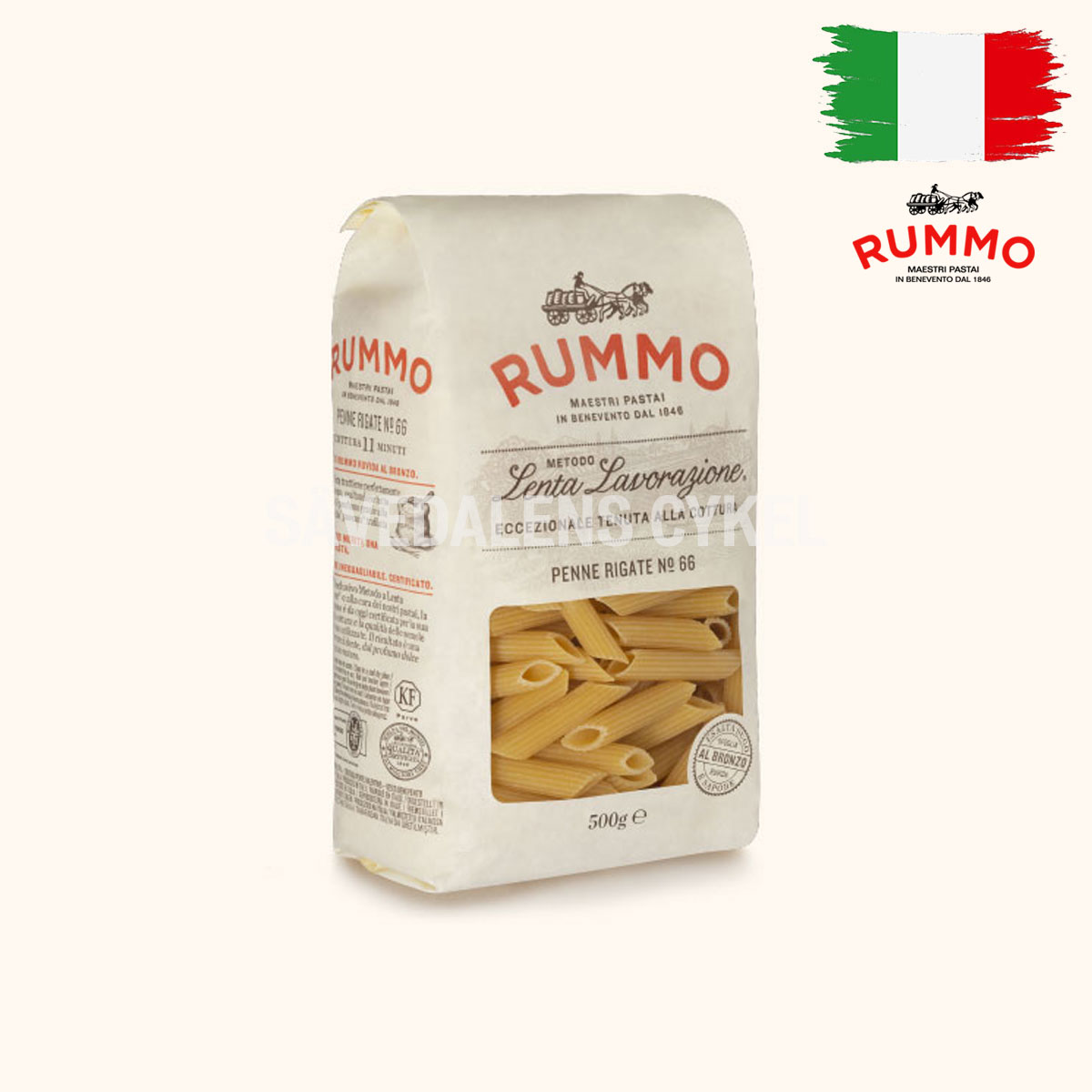 RUMMO Penne Rigate No 66 - 500g i gruppen KOST/KROPP / DELI SHOP - DELIKATESSBUTIK hos Sävedalens Cykel - 1956 (IL-5320)